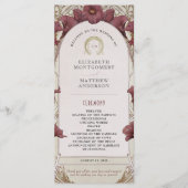 Violet Calla Lilies Wedding Program Art Nouveau Programma (Voorkant)