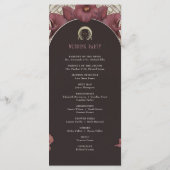 Violet Calla Lilies Wedding Program Art Nouveau Programma (Achterkant)