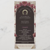 Violet Calla Lilies Wedding Program Art Nouveau Programma (Voorkant)