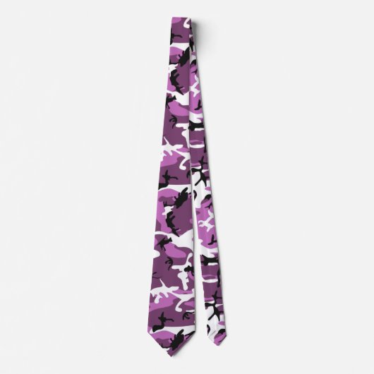 Violet Camo Stropdas (Voorkant)