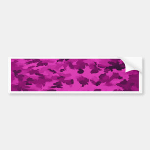 Violet Camouflage Patroon Bumpersticker