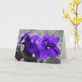 Violet, carte (Fleur jaune)