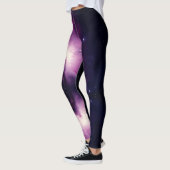 Violet céleste active vêtement yoga Leggings (Gauche)