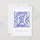 VIOLET CELTIC KNOT 3.5x5 Carte de remerciements pl (Devant)