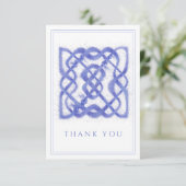VIOLET CELTIC KNOT 3.5x5 Flat Dank u kaart (Staand voorkant)