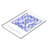 VIOLET CELTIC KNOT 6.5x8.75 Carnet spiral (Côté gauche)