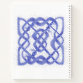 VIOLET CELTIC KNOT 8.5x11 Carnet spiral (Dos)