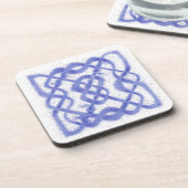 VIOLET CELTIC KNOT Dessous de verre en plastique d (Côté gauche)