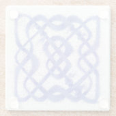 VIOLET CELTIC KNOT Glass Onderzetter (Achterkant)