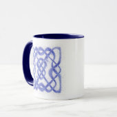 VIOLET CELTIC KNOT Marine Combo Mug (Devant gauche)
