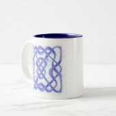 VIOLET CELTIC KNOT Marine Mug à deux tons (Devant gauche)