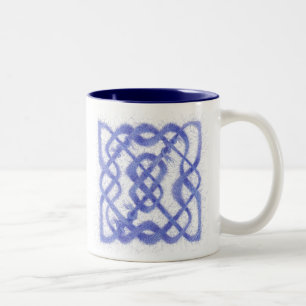 VIOLET CELTIC KNOT Marine Mug à deux tons