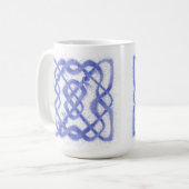 VIOLET CELTIC KNOT Tall White Mug (Devant gauche)
