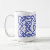 VIOLET CELTIC KNOT Tall White Mug (Gauche)