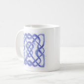VIOLET CELTIC KNOT White Mug (Devant gauche)