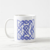 VIOLET CELTIC KNOT White Mug (Gauche)