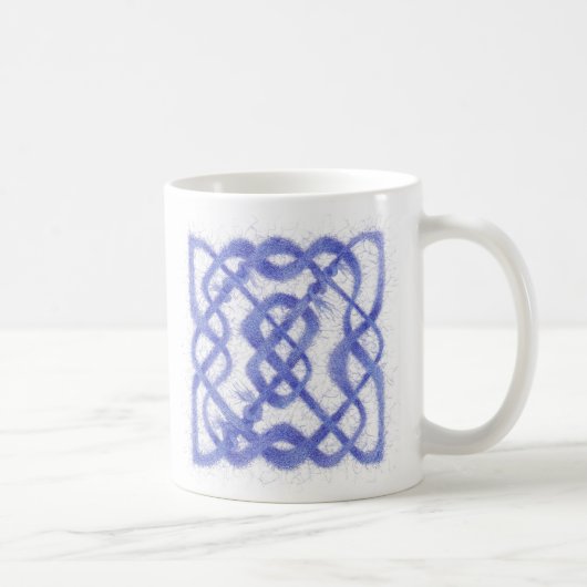 VIOLET CELTIC KNOT White Mug (Droite)