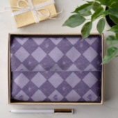 Violet Checkerboard en Play Card-uitgangen Tissuepapier (Geschenk)