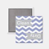 Violet Chevron Clean - Magnets de lave-vaisselle s (Recto/Verso)