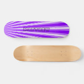 Violet Color Stripe Funky Patroon Skateboard (Horizontaal)