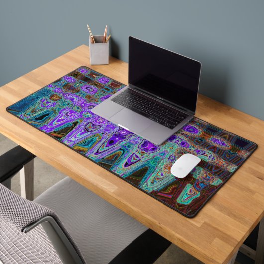 Violet coloré Super Abstrait rétro Vagues atomique (Bureau 2)