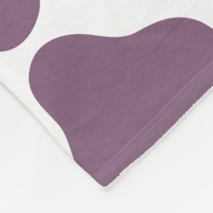 Violet Cow Fleece Deken