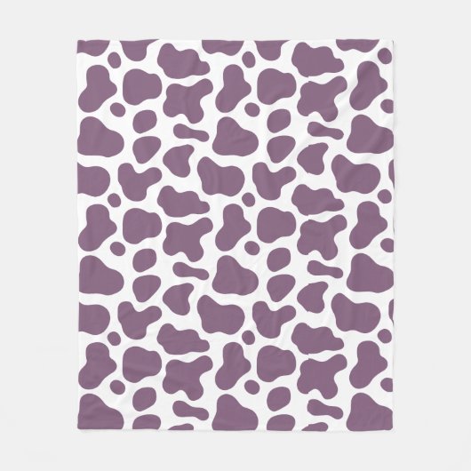 Violet Cow Fleece Deken (Voorkant)
