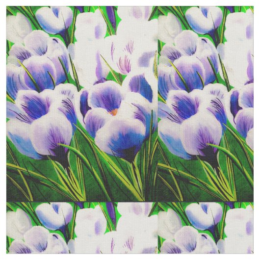 Violet Crocus Stof (Close Up)