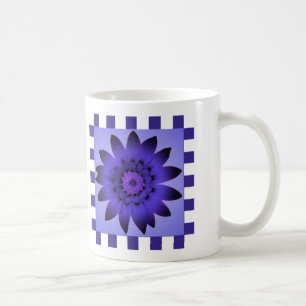 Violet Daisy Flower, patroonstrips - Mok