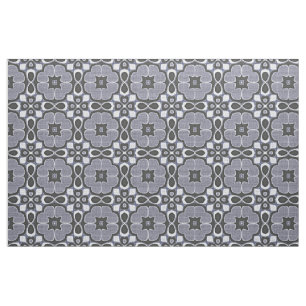 Violet Dark Blue , nieuwe deco bali - patroon Stof