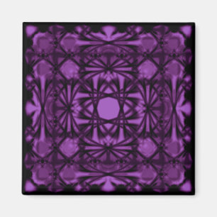 Violet Deco Shamrock Magneet
