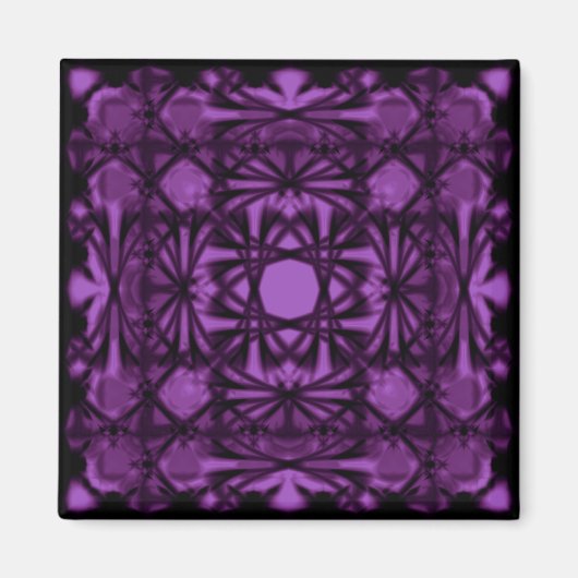 Violet Deco Shamrock Magneet (Voorkant)