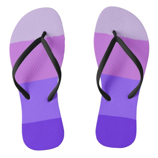 Violet décontracté 4 bandes femmes tongs (Semelle)