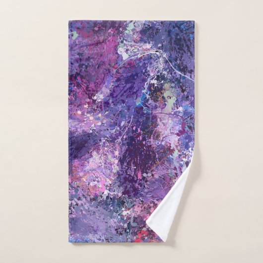 Violet Déplace L'Abstraction (Serviette à main)