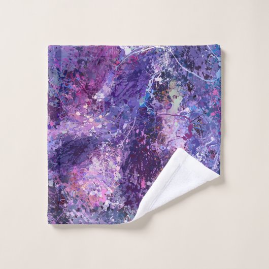Violet Déplace L'Abstraction (Gant de toilette)