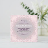 violet design élégant simple invitation de 16 ans (Debout devant)