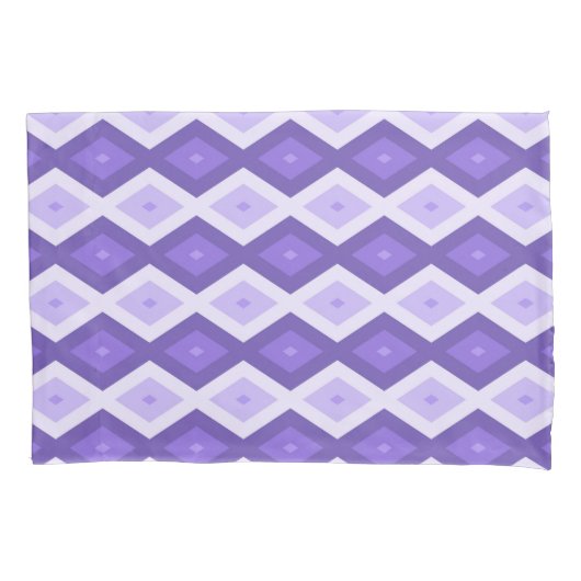 Violet diamantpatroon kussensloop (Voorkant)
