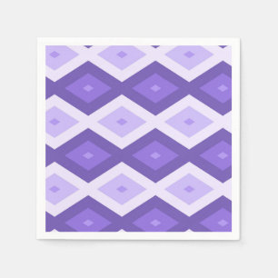 Violet diamantpatroon servet
