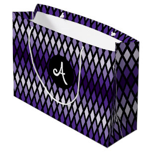 Violet Diamond Ombre Monogram Groot Cadeauzakje