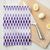 Violet Diamond Ombre Monogram Theedoek (Quarter Fold)