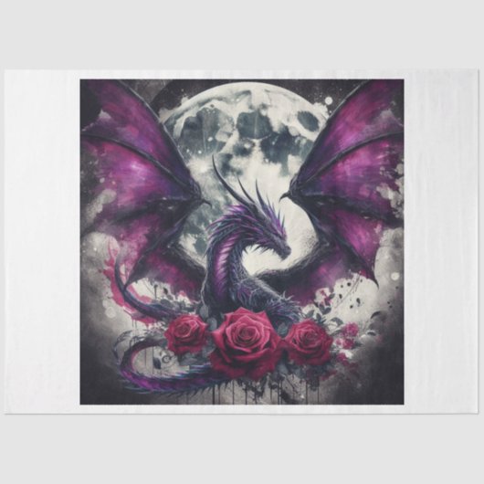 Violet Dragon Tissuepapier (Voorkant)