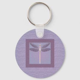 Violet Dragonfly Sleutelhanger