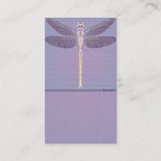 Violet Dragonfly  Visitekaartje (Voorkant)