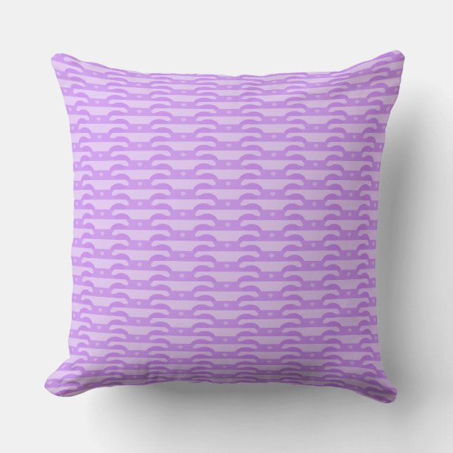 Violet Dreams-Light Purple Throw Pillow Kussen (Voorkant)