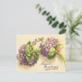 Violet Easter Briefkaart (Staand voorkant)
