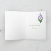 Violet, eerste Moederdag Wenskaart Kaart (Binnen)