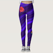 Violet Elegance Flamingo Leggings (Voorkant)