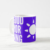 Violet élégant Bon Matin Sun Thé Mug (Devant gauche)