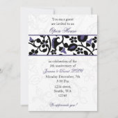 violet Elegant Corporate Party Invitation (Devant)
