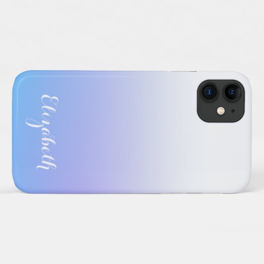 Violet- en blauw ombre-design Case-Mate iPhone case (Achterkant (horizontaal))